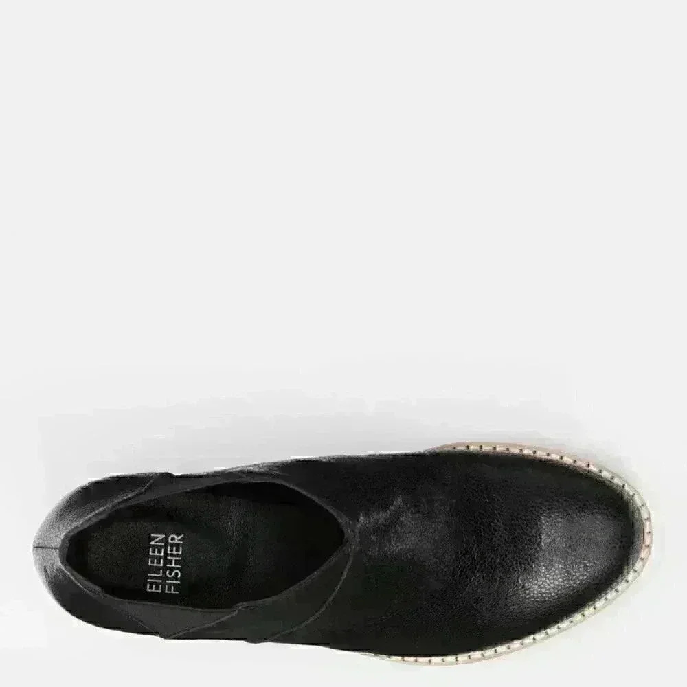 Eileen Fisher Caddy Black Embossed Size 5.5.BRAND NEW (Save $110.00) - Picture 6 of 9